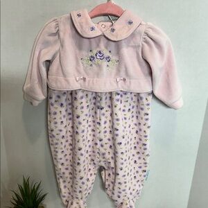 Floral Pink Kids One Piece